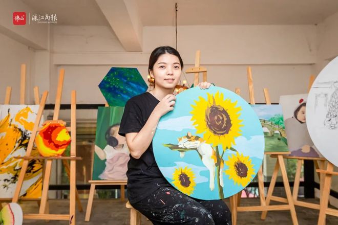 现代“神笔马良”！顺德90后墙绘师用笔画出满墙水乡风情→(图2)