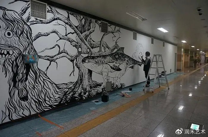 墙绘——人类最早的绘画艺术让平淡的墙面充满魅力!(图4) 墙绘——人类最早的绘画艺术让平淡的墙面充满魅力!(图4)
