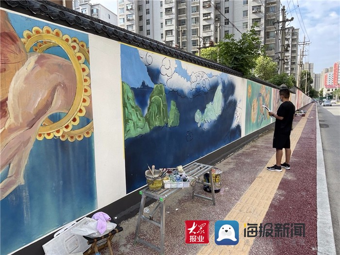 网红墙② |手绘艺术助力创城 “牡丹”元素彰显菏泽魅力(图2) 网红墙② |手绘艺术助力创城 “牡丹”元素彰显菏泽魅力(图2)