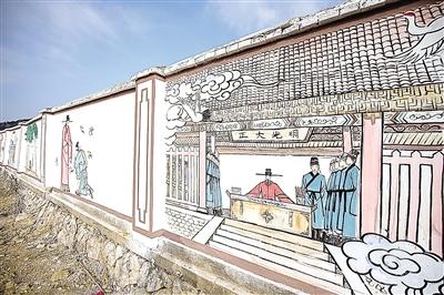 建阳崇雒乡宋慈文化墙绘提升乡村颜值和文化品位(图2)