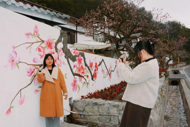 桃花荟·春光好 桃花墙上“开”!龙泉山农家院落美如“画”(图5) 桃花荟·春光好 桃花墙上“开”!龙泉山农家院落美如“画”(图5)