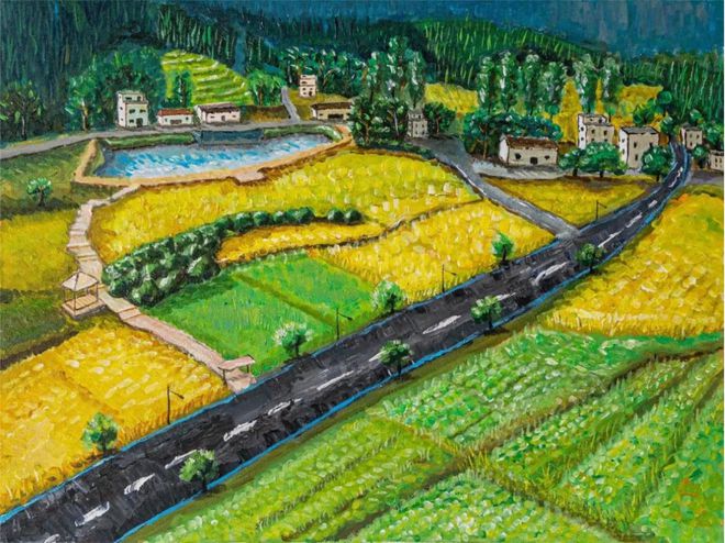 泰康乡村振兴新模式:百余农民“村ART”画笔绘家乡(图4) 泰康乡村振兴新模式:百余农民“村ART”画笔绘家乡(图4)