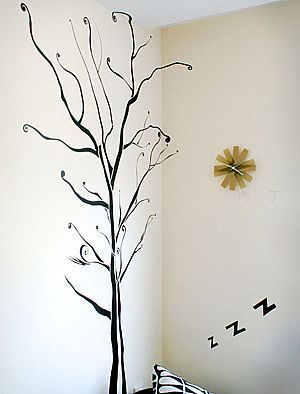 家装手绘墙画手绘墙帖作品欣赏(图3)
