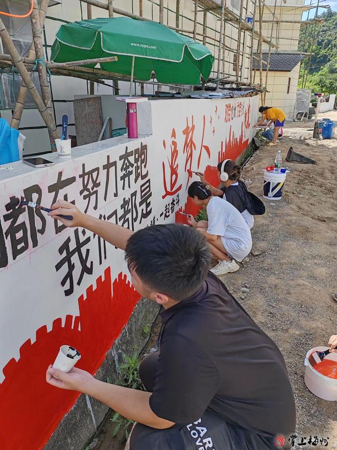 青春画笔勾勒美丽莒村!“百千万工程”大学生突击队绘出湖寮新画卷(图3) 青春画笔勾勒美丽莒村!“百千万工程”大学生突击队绘出湖寮新画卷(图3)