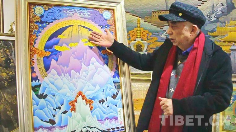 画家叶星生与人民大会堂壁画《珠峰叠彩》的故事(图6) 画家叶星生与人民大会堂壁画《珠峰叠彩》的故事(图6)